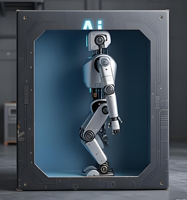 Robot Humanoide con IA de Alto Valor, Embalaje a Prueba de Óxido con Ventana de Visualización, Estándar de Exportación, Adecuado para Empresas de Tecnología