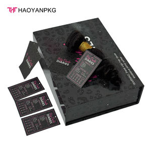 カスタマイズパッケージウィッグヘアボックスギフト、理髪店ヘアパッケージボックス、高級ファッションヘアエクステンションボックス、マグネット開閉式 - Product Image 3