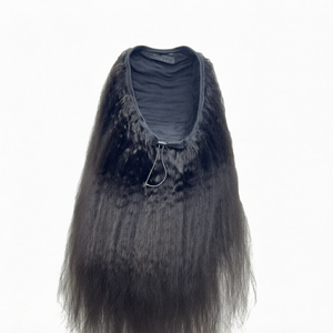 Cola de Caballo de Cabello Humano 100% Natural con Cordón Ajustable, Extensión de Cabello Humano con Clip, Postizo de Cabello Humano 120g - Product Image 2