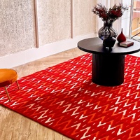 Tapis géométrique abstrait de grande taille pour hall d'hôtel, salon et chambre à coucher