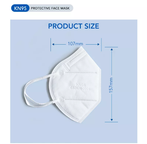 Masque facial jetable KN95 à motif plat, 5 couches, respirant, protection contre la poussière, respirateur de sécurité pour usage industriel – Offre Spéciale - Product Image 5