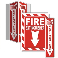 Pegatina Fotoluminiscente para Extintor de Incendios, Señal Autoadhesiva que Brilla en la Oscuridad, Señal de Seguridad Luminosa, Salida de Emergencia, Pasillo, Vinilo Rojo y Blanco