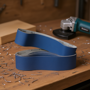 Bandes abrasives P100 bleues pour le ponçage du métal et du bois, le meulage et le polissage - Product Image 3