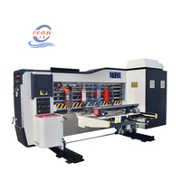 Máquina Impresora Flexográfica de Alta Velocidad Totalmente Automática, Ranuradora y Troqueladora para Impresión de Cajas de Cartón