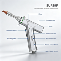 Pistolet de soudage laser portable refroidi par air SUP29F 1200W, adapté aux machines de soudage laser refroidies par air