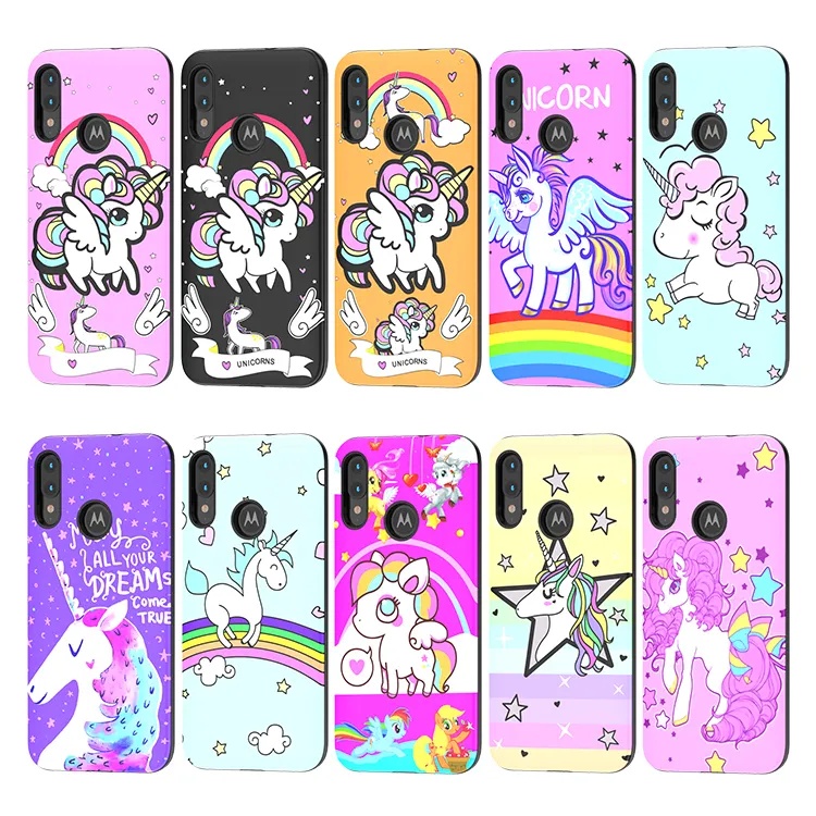 Best sellers mobile phone bag unicorn dream Painted Shockproof cell phone case For Motorola Moto E6 plus/E22s/X30 pro/S30 PRO