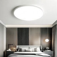 Plafonnier LED ultra-fin, triple protection, design moderne et minimaliste, tricolore, à intensité variable, montage en saillie pour chambres et escaliers