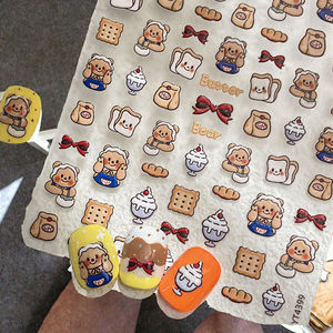 Set <span class=keywords><strong>de</strong></span> Arte <span class=keywords><strong>de</strong></span> <span class=keywords><strong>Uñas</strong></span> 3D <span class=keywords><strong>Kawaii</strong></span> con Diseños <span class=keywords><strong>de</strong></span> Gato Rosa, Osito <span class=keywords><strong>de</strong></span> Peluche y Flores Estrelladas, Adhesivos <span class=keywords><strong>de</strong></span> Papel Seguros para Niños - Product Image 3