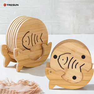 Wooden <strong>Table</strong> Placemat Heat Resistant Hot <strong>Pot</strong> Coasters Hollow Wooden Coasters - Product Image 1