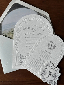Invitaciones de Boda de Papel Offset de Lujo, <span class=keywords><strong>Tarjetas</strong></span> de Felicitación Personalizables con Relieve, Encuadernación Perfecta, Tapa Dura, Impresión Digital - Product Image 1