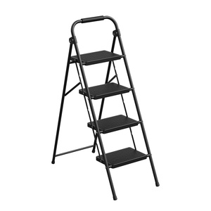 Escabeau tubulaire rond en acier, kit d'<span class=keywords><strong>échelle</strong></span> <span class=keywords><strong>coulissante</strong></span> pour <span class=keywords><strong>bibliothèque</strong></span>, petit escabeau domestique avec poignée en mousse - Product Image 6
