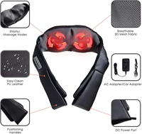 Masseur électrique professionnel de style Shiatsu pour le cou et les épaules avec fonction chauffante Design ergonomique pour le soulagement du stress de la douleur chronique
