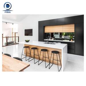 Armoire de cuisine sur mesure Armoire de cuisine modulaire avec portes Accessoires d'armoires de cuisine Jolie pour villa résidentielle - Product Image 6