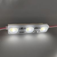 Module LED DC 12V 24V 1,5W étanche 2835 SMD 3 LED 68mm*15mm Lampe de signalisation Cellules solaires Lentille d'injection pour caisson lumineux