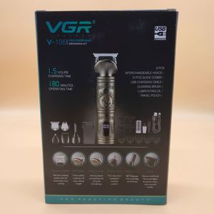 Vgr V-106 Rechargeable <strong>6</strong> in <strong>1</strong> Mens Grooming Kit Hair Trimmer Clipper Set Electric Shavers for Men - Product Image 4