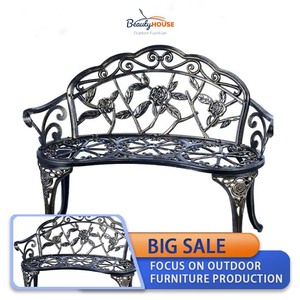 Chaise <span class=keywords><strong>de</strong></span> parc <span class=keywords><strong>banc</strong></span> d'extérieur chaise à fleurs Carton forgé meubles modernes <span class=keywords><strong>Pvc</strong></span> chaise <span class=keywords><strong>de</strong></span> noddle fonte d'aluminium fer <span class=keywords><strong>jardin</strong></span> Patio loisirs - Product Image 2
