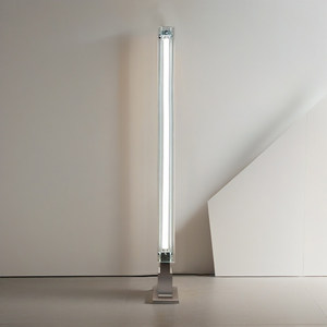 Minimalist Glass Floor <b>Lamp</b> Led Light Source Switch Control Home Use Studio <b>Study</b> Bedroom - Product Image 4