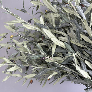 <span class=keywords><strong>Prix</strong></span> de gros, verdure artificielle, feuilles d'<span class=keywords><strong>olivier</strong></span> en soie, branche à longue <span class=keywords><strong>tige</strong></span> avec fruits, 113 cm, pour vase de maison, décoration de fête d'anniversaire - Product Image 6