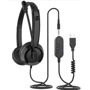Havit GT-BH69U USB-Headset Leichte Großhandel USB-Kopfhörer Call Center Headsets Fabrik preis für PC/Laptop/Musik