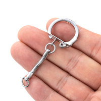 PD234 Vente de gros Porte-clés avec boucle en métal Porte-clés serpent à suspendre Porte-clés fendu Porte-clés avec breloque pour sac de base