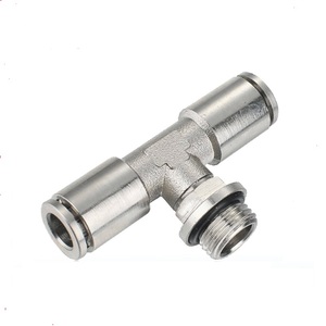 Khí nén phần tất cả các đồng L-Hình dạng chủ đề khuỷu tay Push-in phụ kiện - Product Image 5