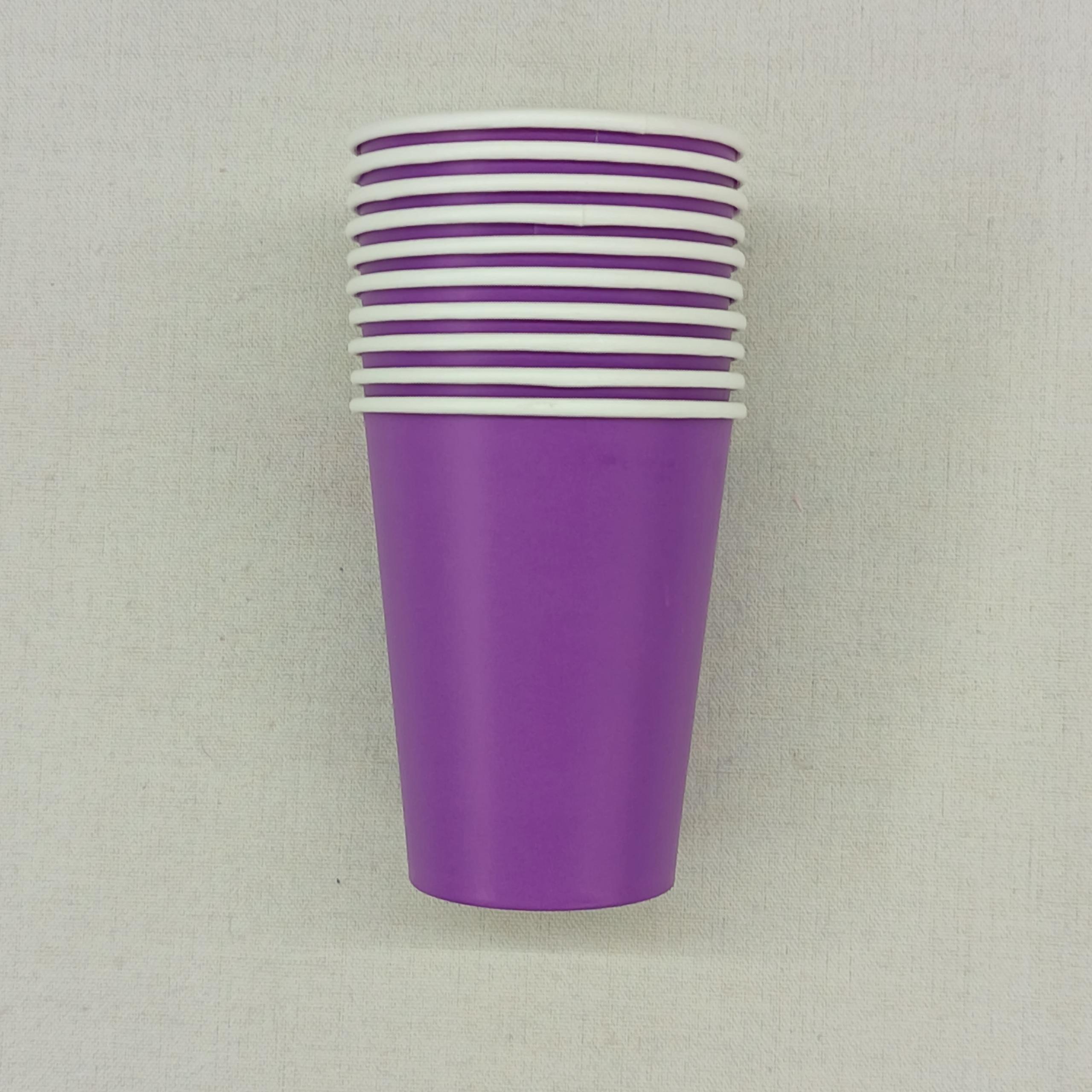 taza morada de 9 oz * 10 piezas