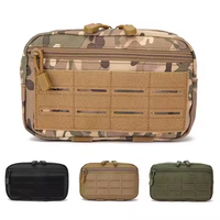 Sac de ceinture tactique Molle découpé au Laser EDC pochette pour téléphone portable poche extérieure Camouflage accessoires sac organisateur