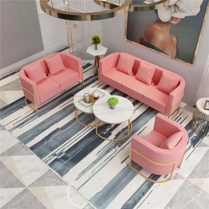 İskandinav tarzı ev mobilya ferforje tırnak salonu güzellik salonu resepsiyon alanı Modern sandalyeler şekillendirici kanepe sandalye