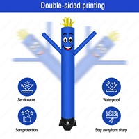 Danseur d'air gonflable accrocheur décoration gonflable tissu Oxford marque magasin Promotion coloré ciel danseur ventilateur anti-pluie