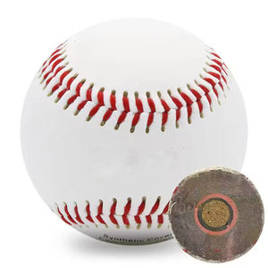 批发9英寸定制标志专业比赛抗压牛皮棒球球 - Product Image 1