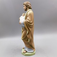 Figurine en résine Saint Joseph peinte à la main, sculpture religieuse, décoration de Noël pour la maison
