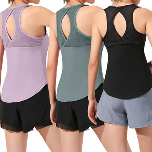 Femmes nouvelle mode respirant Yoga <span class=keywords><strong>sport</strong></span> soutien-gorge mince ajusté séchage rapide hauts de gymnastique athlétique Compression à manches courtes T-<span class=keywords><strong>shirt</strong></span> pour - Product Image 6