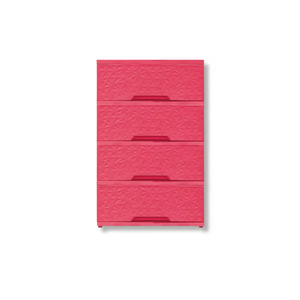 New Durable 4-Tier <b>Plastic</b> Mini Utility with <b>Drawers</b> and Cabinet Organizer for Home Office Bedroom Furniture - Product Image 1