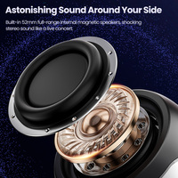 Altavoz Portátil para Exteriores Toocki, Audio Hi-Fi 360 °   Espectáculo de luces coloridas, diseño compacto para fiestas y campamentos