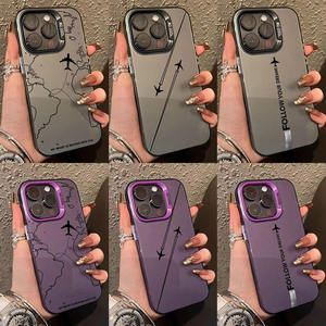 Coque de téléphone portable personnalisée tendance inspirée des itinéraires aériens pour iPhone 17 16 15 14 13 12 11 Pro Max X XS XR 7 8 - Product Image 2