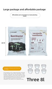 E79 Substrat de culture biologique naturel enrichi en nutriments avec tourbe pour plantes succulentes, fleurs, semis et légumes en pot - Product Image 6