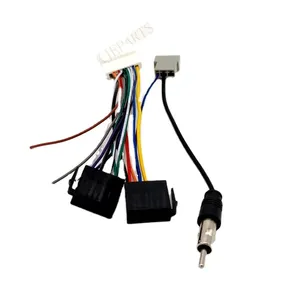 Nissans araba Stereo radyo için anten fişi ile otomatik kablo 20pin ISO adaptör kablo demeti