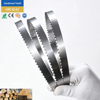 Lame de scie à ruban trempée 27*0.9*T22 mm à dents renforcées pour scierie portative, coupe de bois dur à charge lourde, par le fabricant