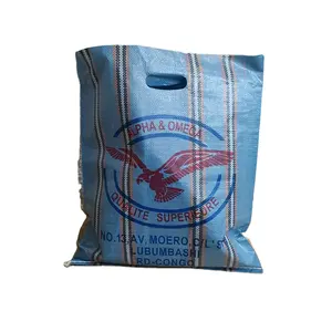 Export to Africa Market bolsa costales sacos de rafia laminated pp Polypropylene woven shopping sack bag with adding your logo