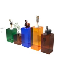 Boîte et présentoir de sol en acrylique transparent de couleur personnalisée avec taille sur mesure pour chaussures et sacs Modèle 1453 Honyard