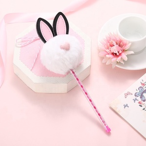 Creative School Kids Toy Gifts Cute Kawaii pink <strong>Rabbit</strong> Plushy Gel <strong>Pen</strong> for Girls - Product Image 2