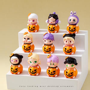 <span class=keywords><strong>Citrouille</strong></span> série mystère sac Figurines à collectionner Kawaii résine boîte aveugle Figurines ornements pour décorations pour la maison décor de bureau - Product Image 1