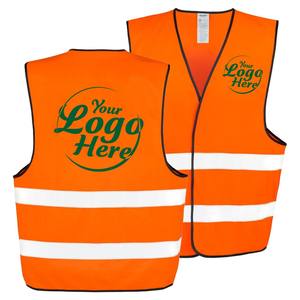 เสื้อกั๊กนิรภัยฤดูร้อนแบบกำหนดเอง สะท้อนแสงได้ดี มีไฟ LED โพลีเอสเตอร์ สำหรับผู้ชาย ชุดทำงานก่อสร้าง - Product Image 1