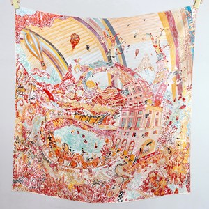 90x90cm 14 Momme Twill 100% Mulberry Silk Square Scarf, Wholesale Women Fashion <b>Shawl</b> Hijab Neck <b>Wrap</b> - Product Image 2