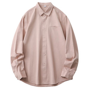 長袖メンズシャツ 春秋モデル コットン製 高級感 カジュアル 無地 ヴィンテージシャツ メンズ - Product Image 5