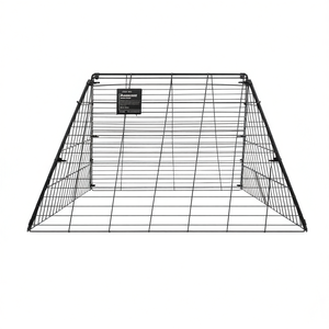 Conjunto de Marcos de Túnel Portátil para Gallinas, 236.2 x 157.5 x 24.2 Pulgadas, Acero Galvanizado Negro, Equipo de Ganadería - Product Image 1
