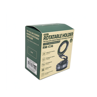 Support magnétique écologique pour téléphone de voiture en alliage d'aluminium, auto-érectile, avec emballage coloré (folie UV quatre couleurs)