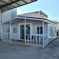 Maison préfabriquée portable Granny Flat 20Ft 40Ft, Villa préfabriquée, Maison pliable en conteneur extensible 2, 3, 4, 5 chambres