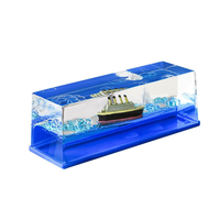 Décoration de bateau flottant : BUBBLER SHIP & ICEBERG à mouvement sensoriel