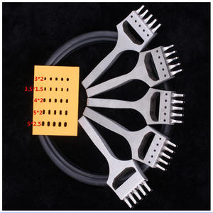 Tali Kulit Multi Spesifikasi, Alat Pelubang Tali Jam Tangan <span class=keywords><strong>Oval</strong></span> Datar 6.5 Jarak 5 Lubang - Product Image 5